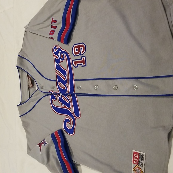 NWT! Big Boy Headgear Negro League Detroit Stars NLBM Gray, Red and Blue Jersey - Picture 4 of 7